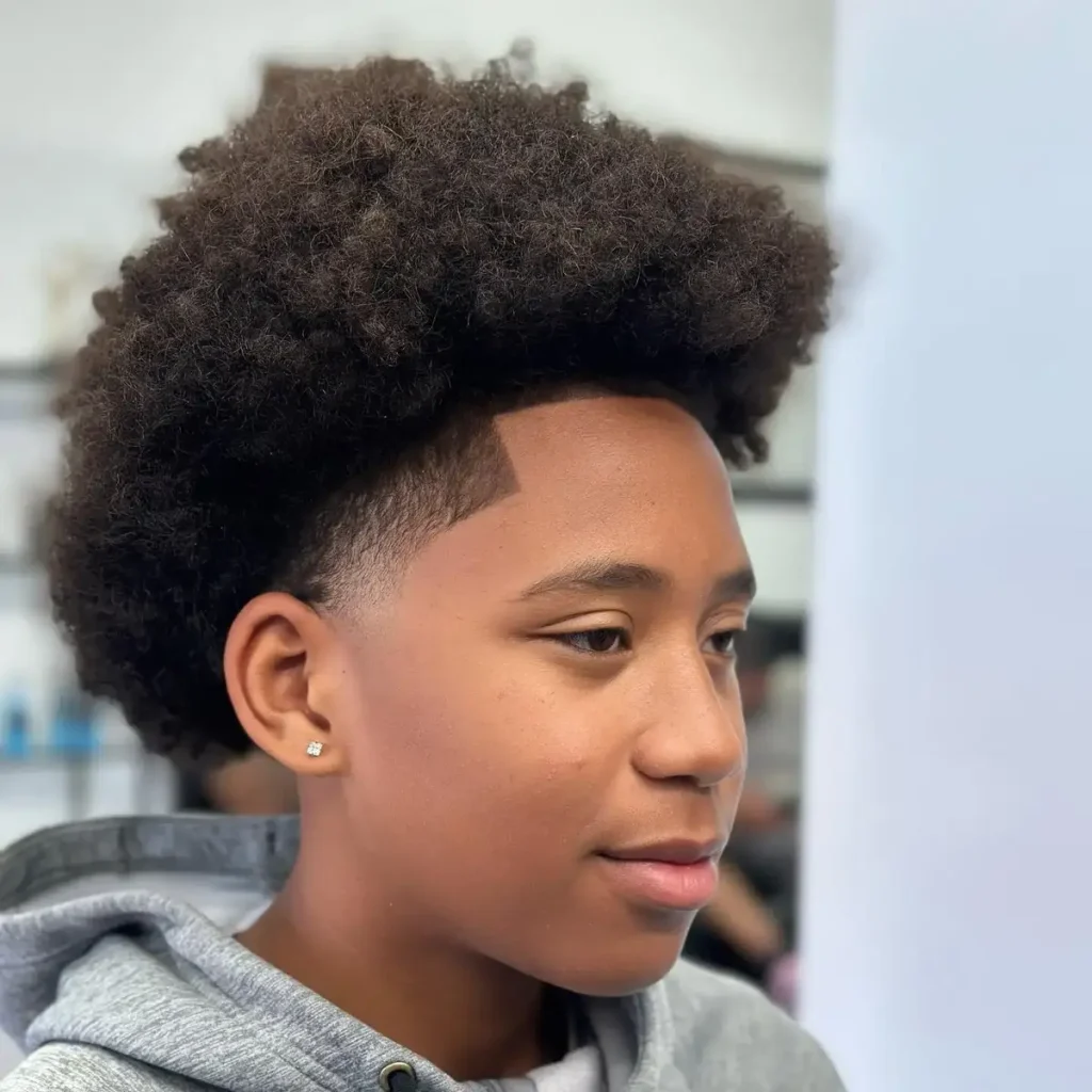 Curly low fade discount